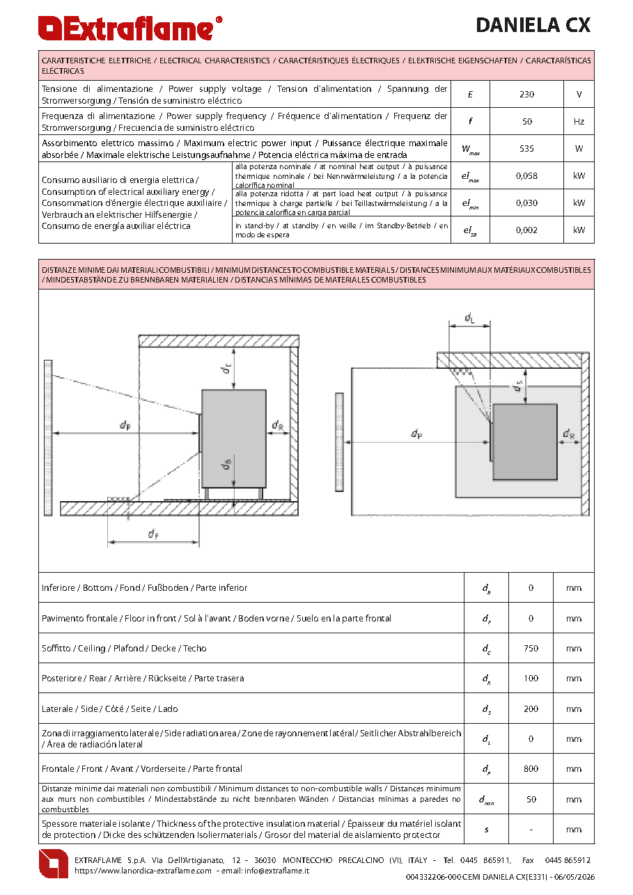 Fiche technique fournisseur