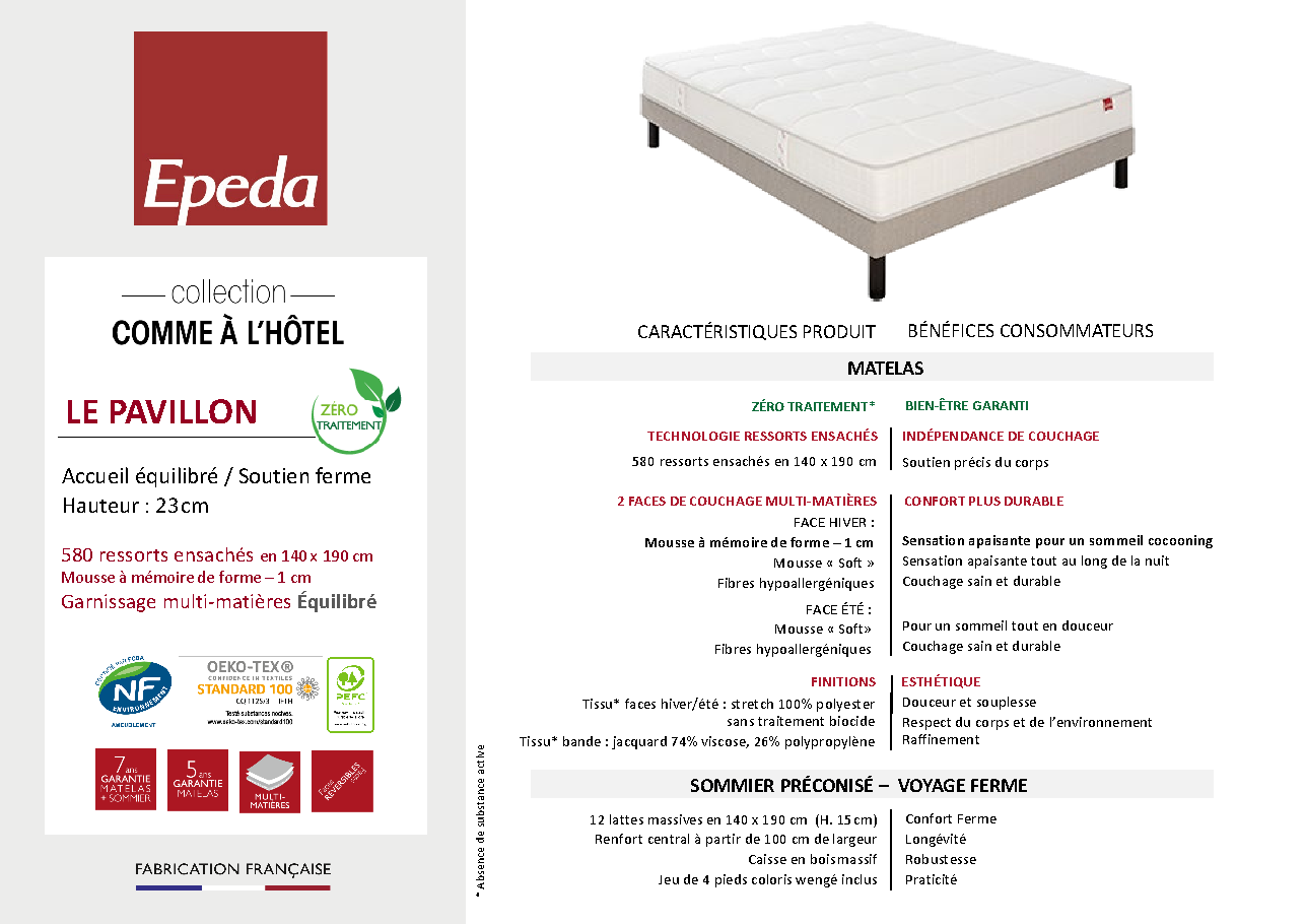 Fiche technique fournisseur