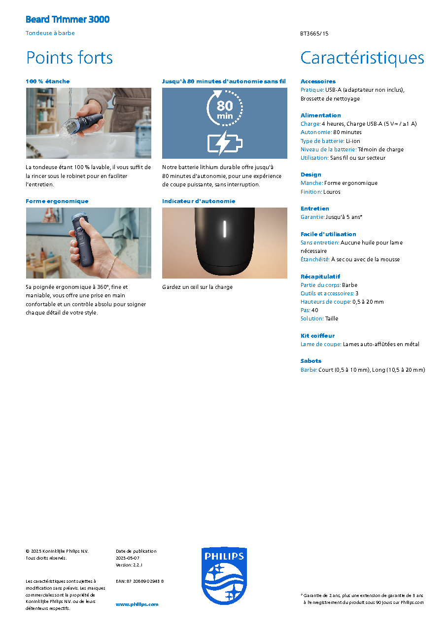 Fiche technique fournisseur