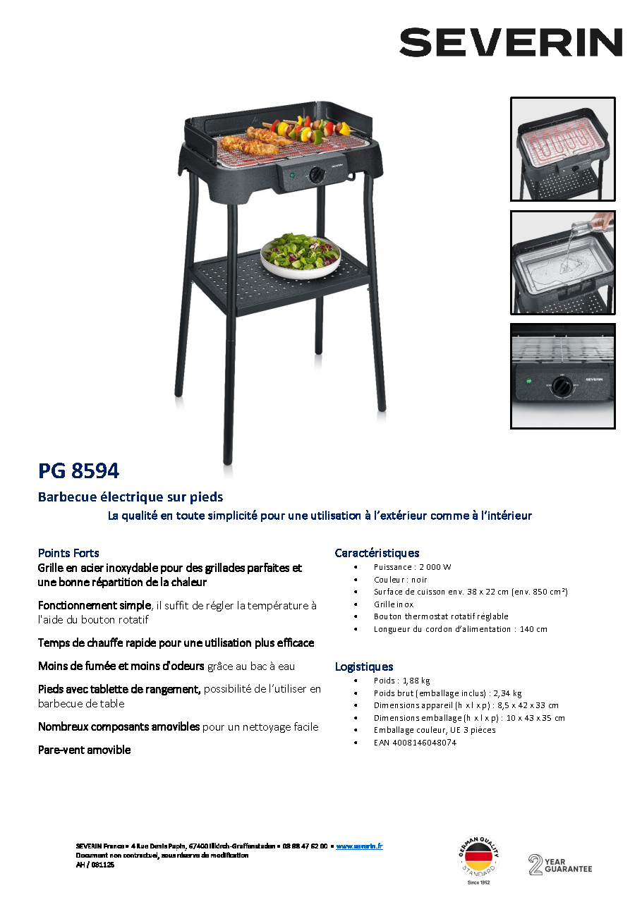 Fiche technique fournisseur