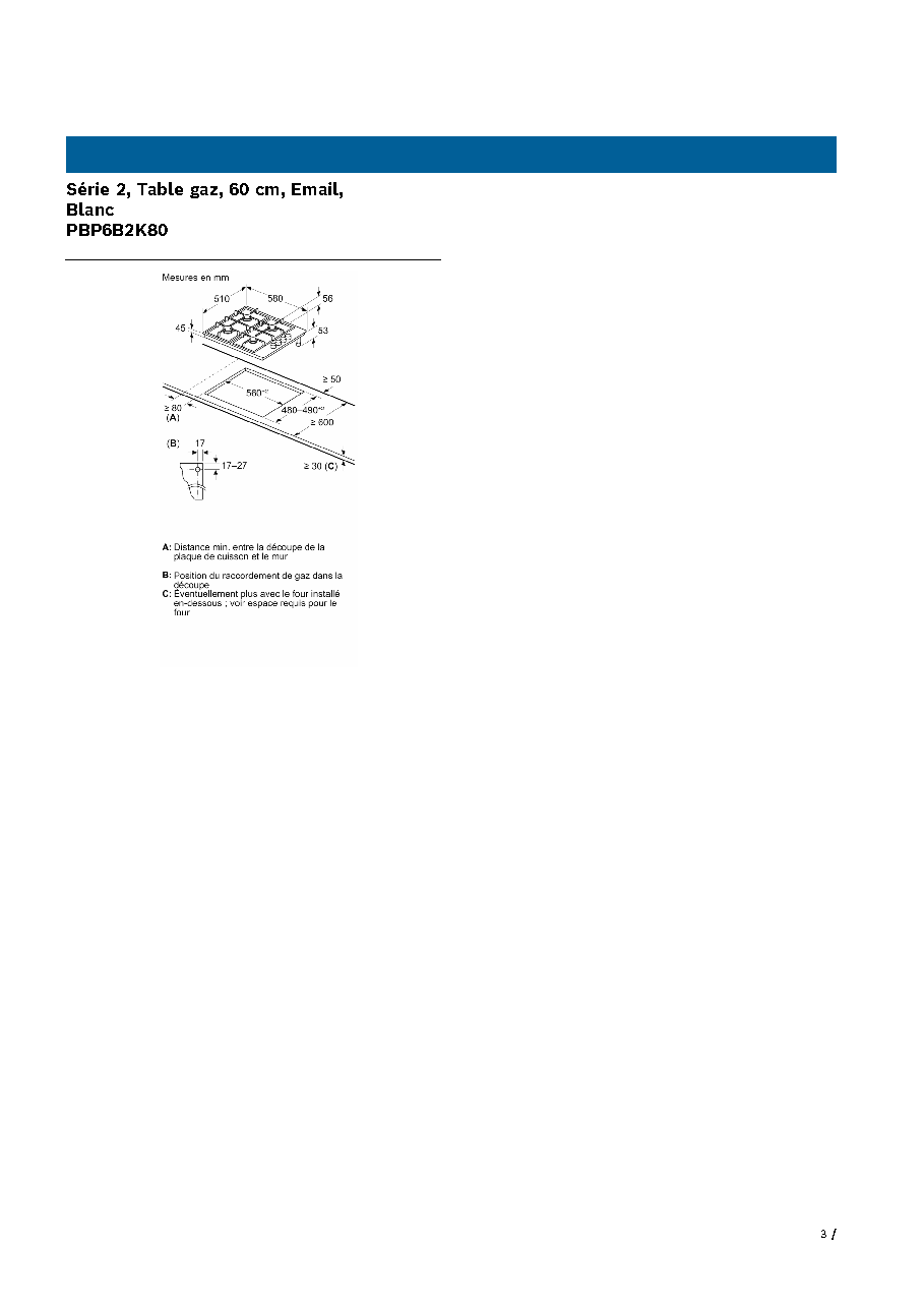 Fiche technique fournisseur