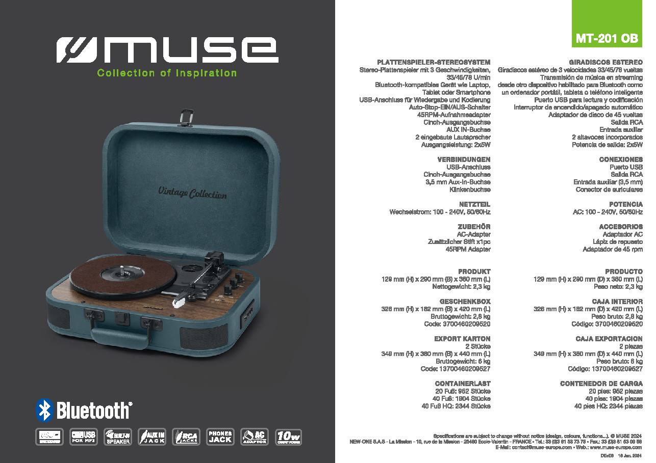 Fiche technique fournisseur