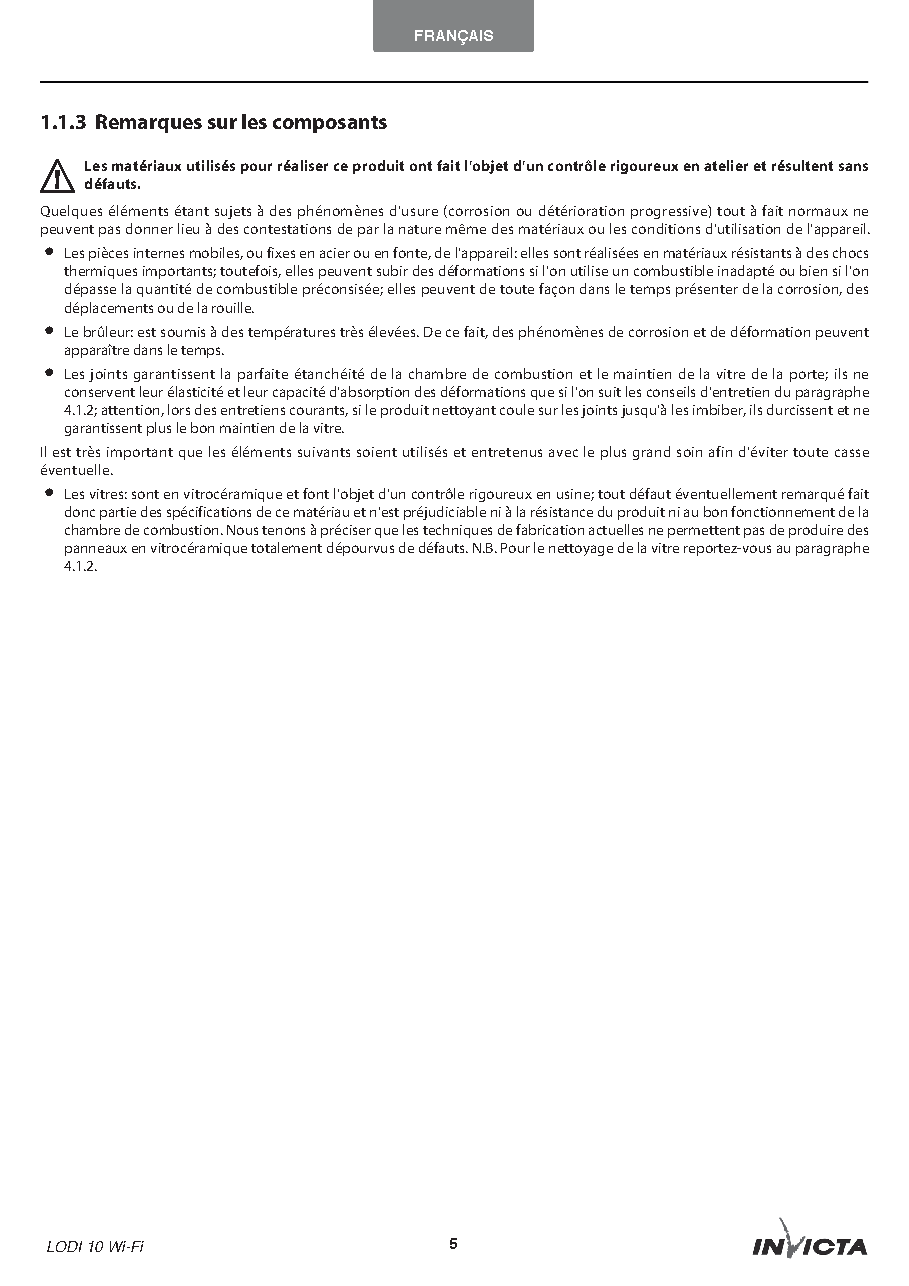 Fiche technique fournisseur