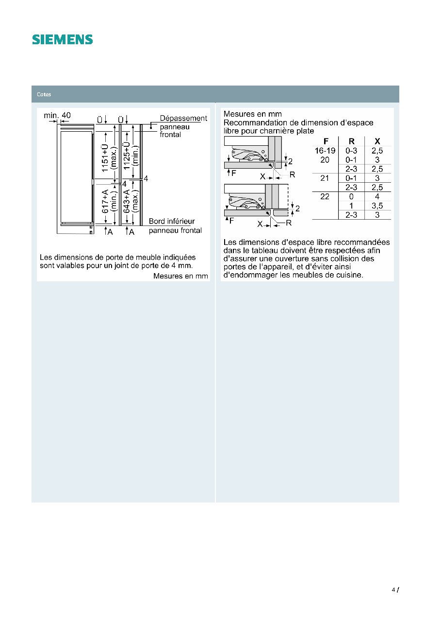 Fiche technique fournisseur