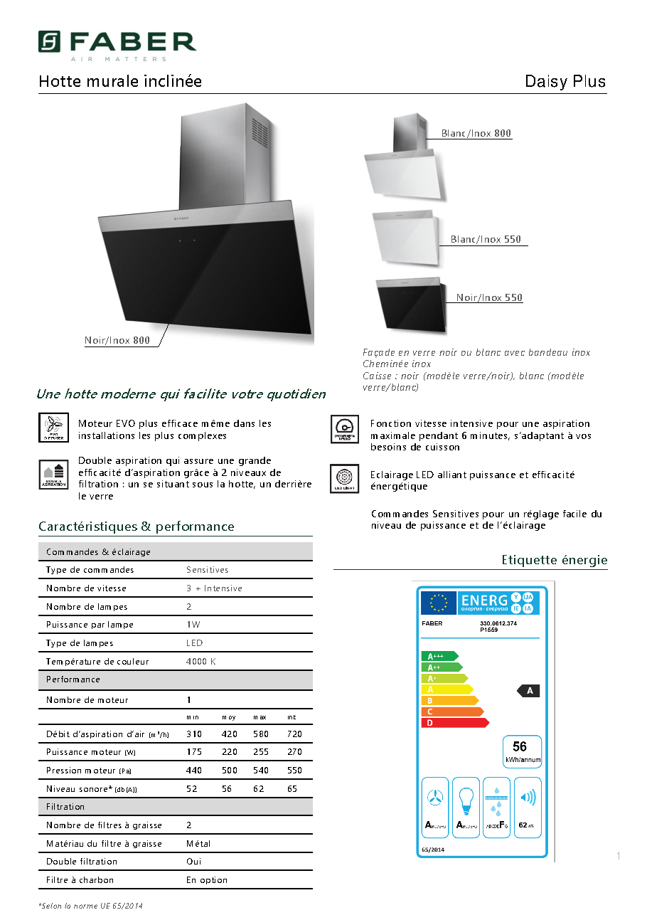 Fiche technique fournisseur