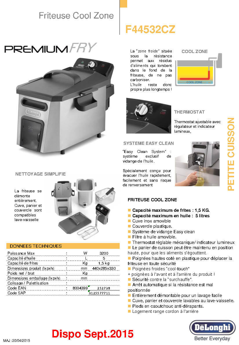 Fiche technique fournisseur