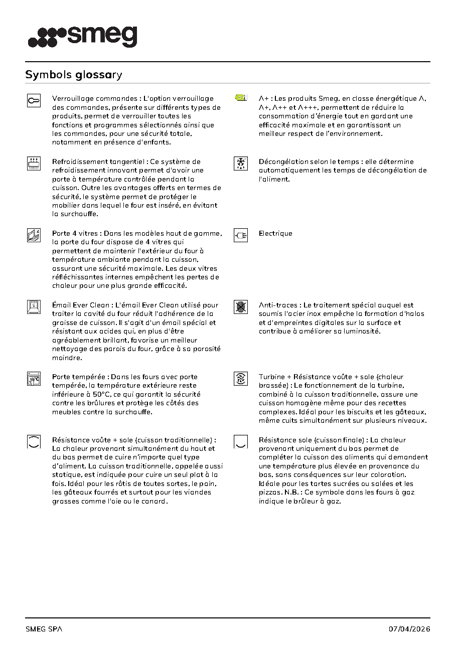 Fiche technique fournisseur