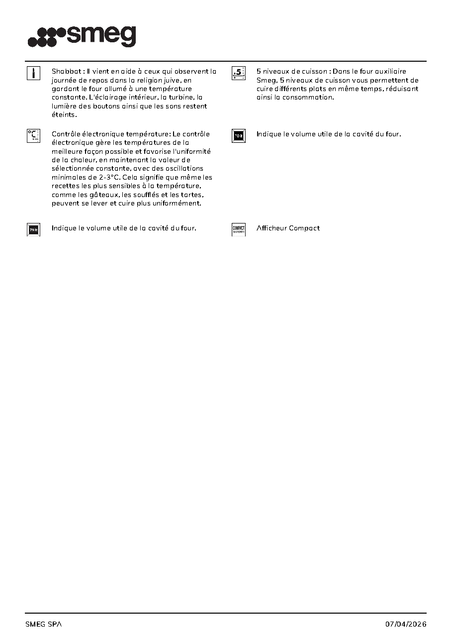 Fiche technique fournisseur