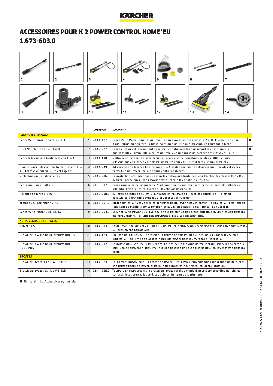 Fiche technique fournisseur