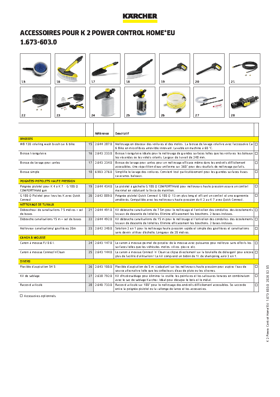 Fiche technique fournisseur