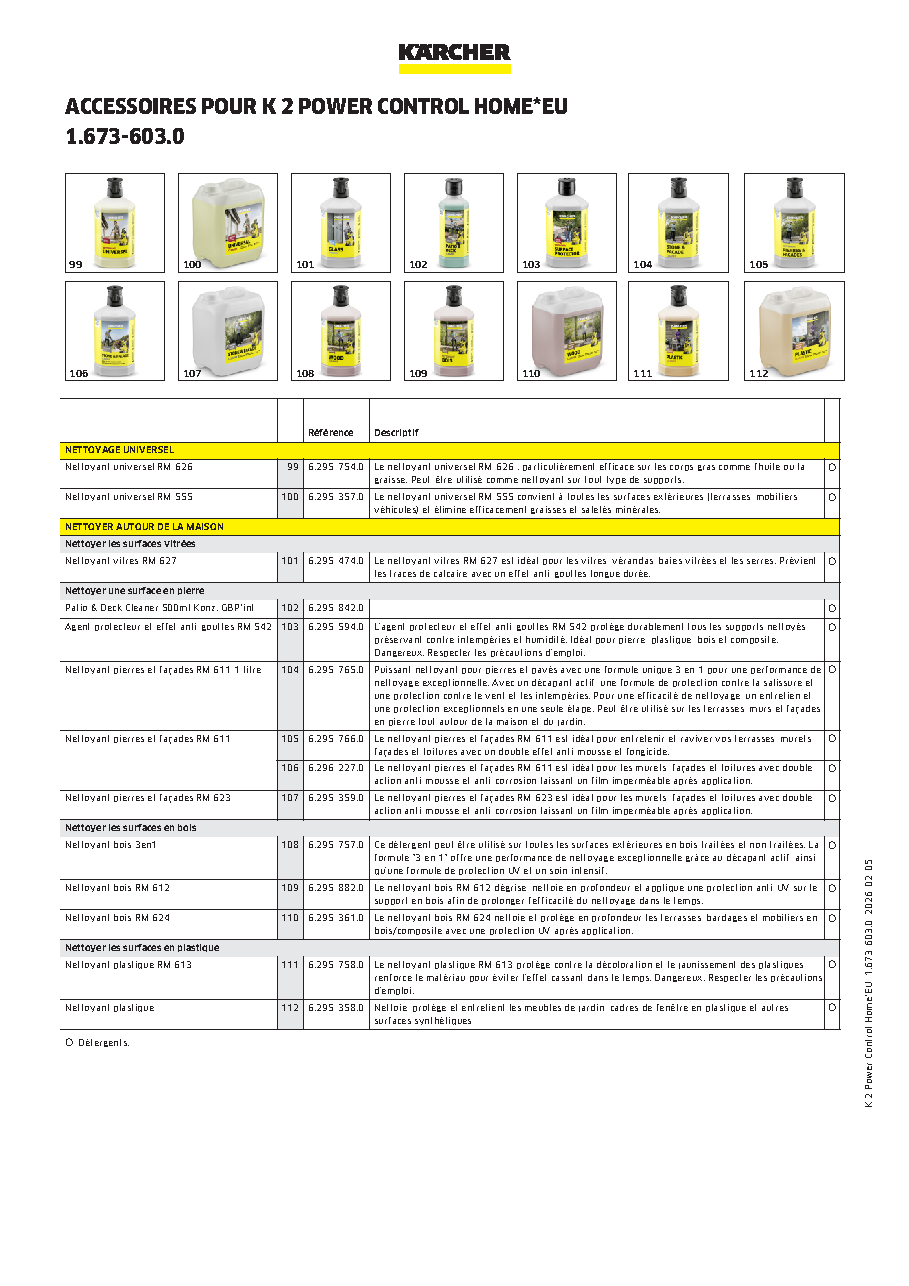 Fiche technique fournisseur