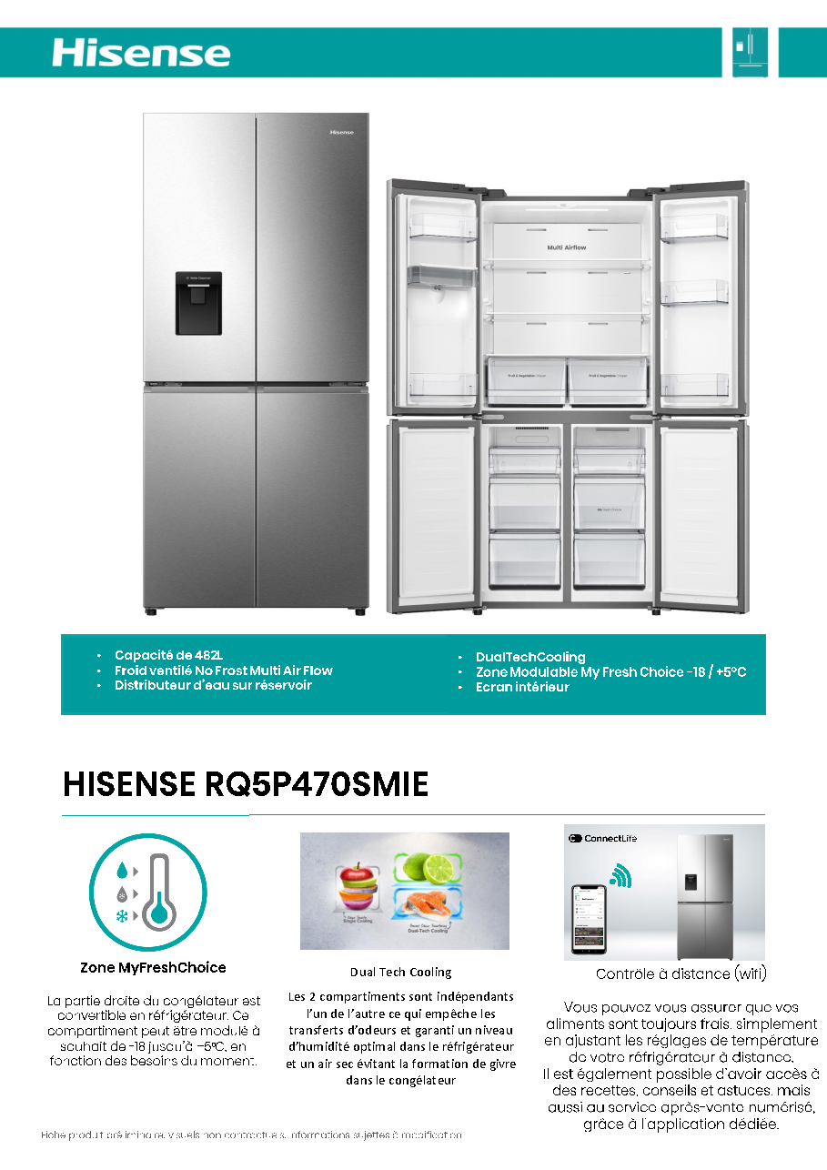 Fiche technique fournisseur