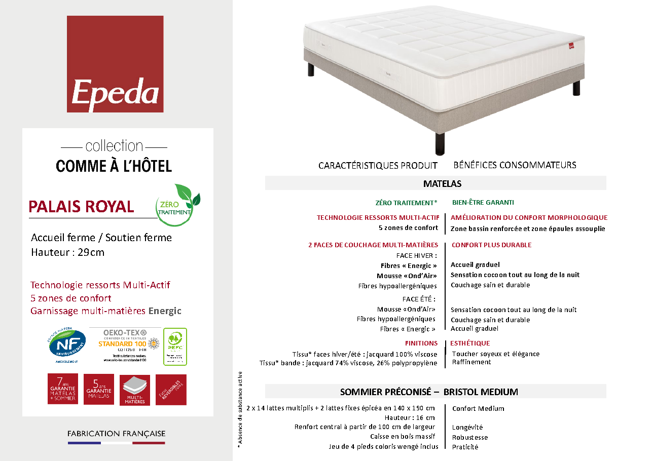 Fiche technique fournisseur