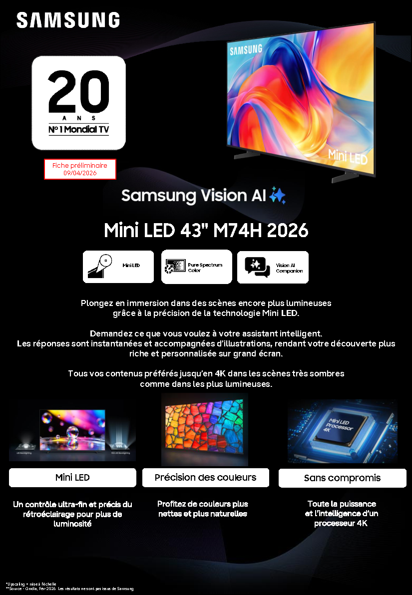 Fiche technique fournisseur