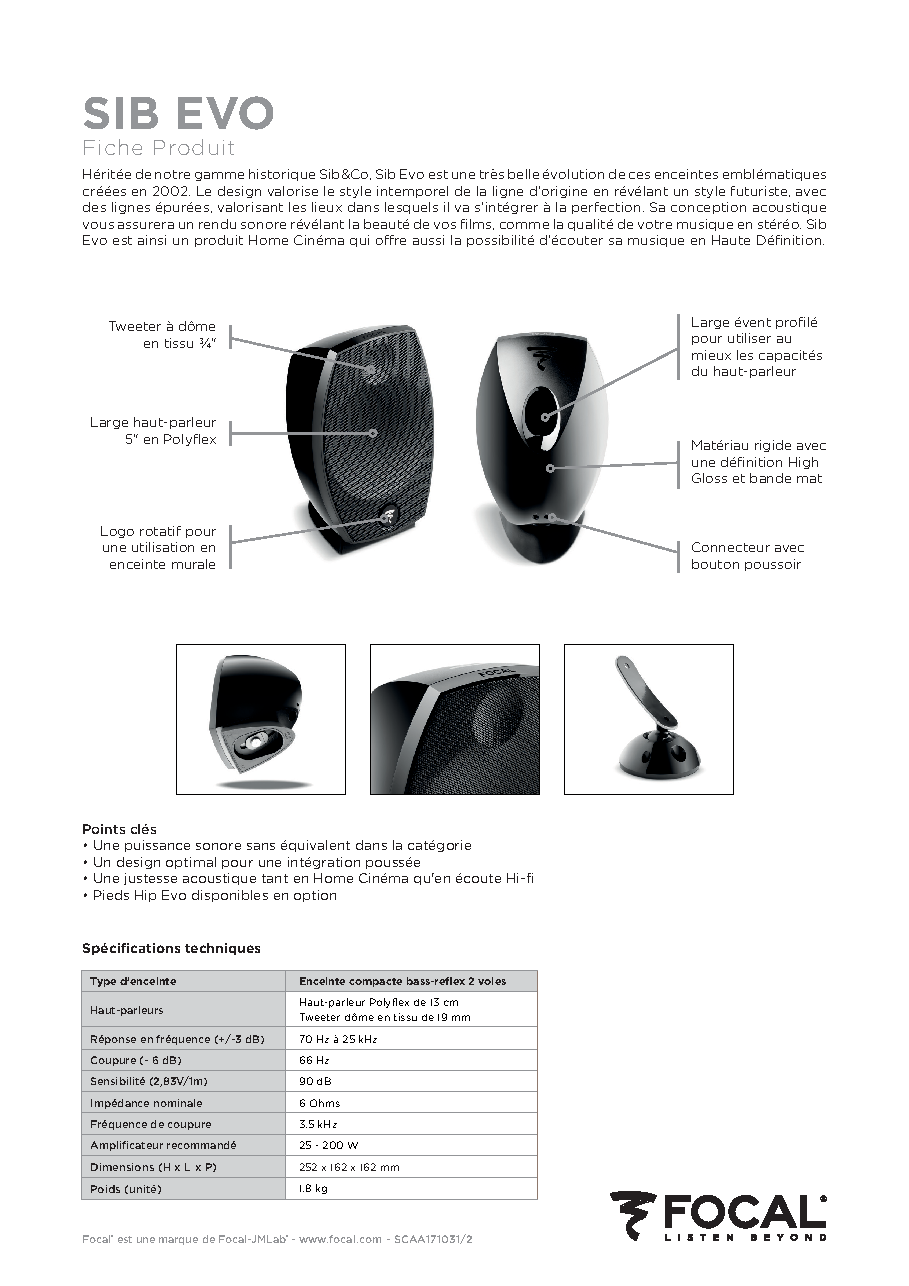 Fiche technique fournisseur