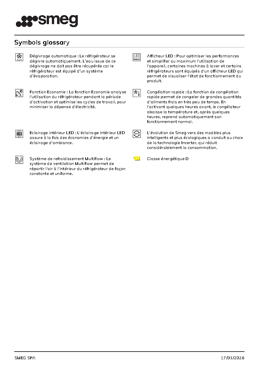Fiche technique fournisseur