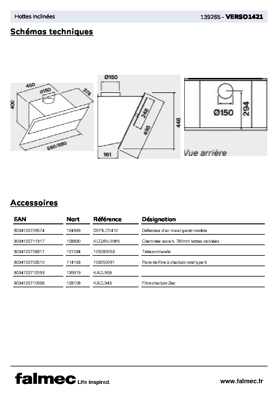 Fiche technique fournisseur
