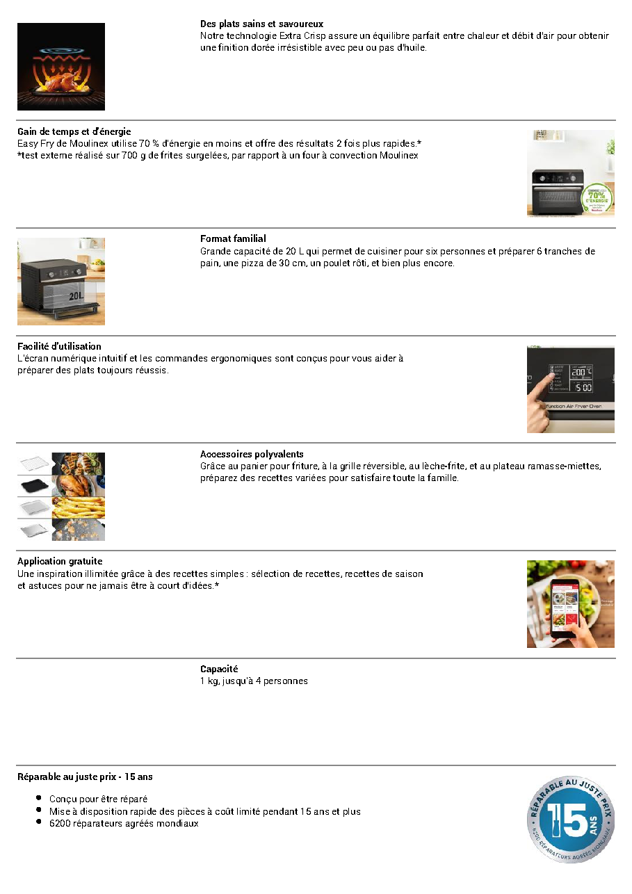 Fiche technique fournisseur