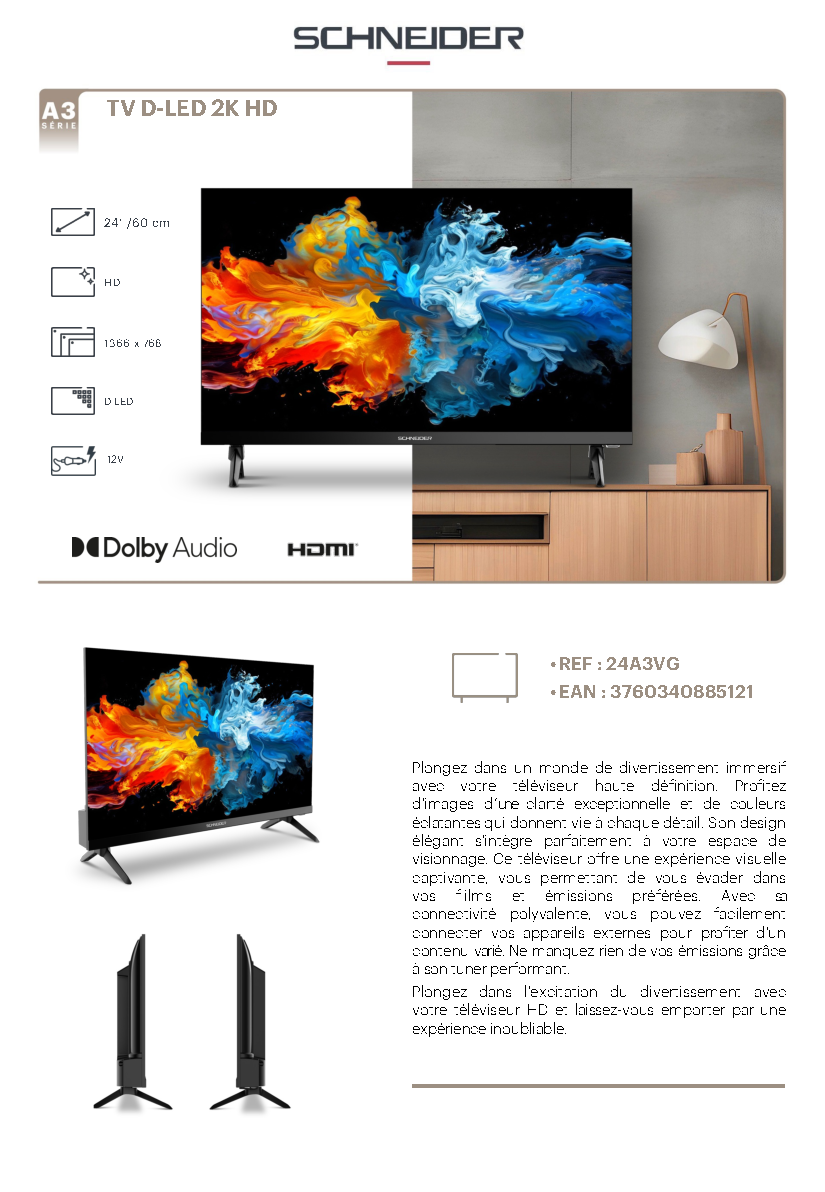 Fiche technique fournisseur