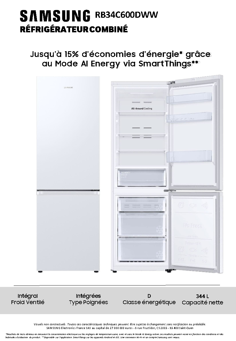 Fiche technique fournisseur