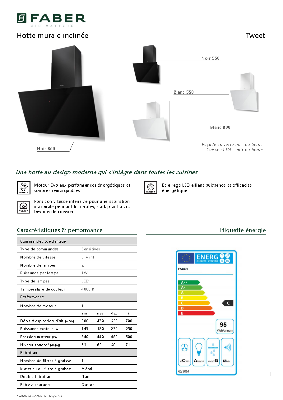 Fiche technique fournisseur