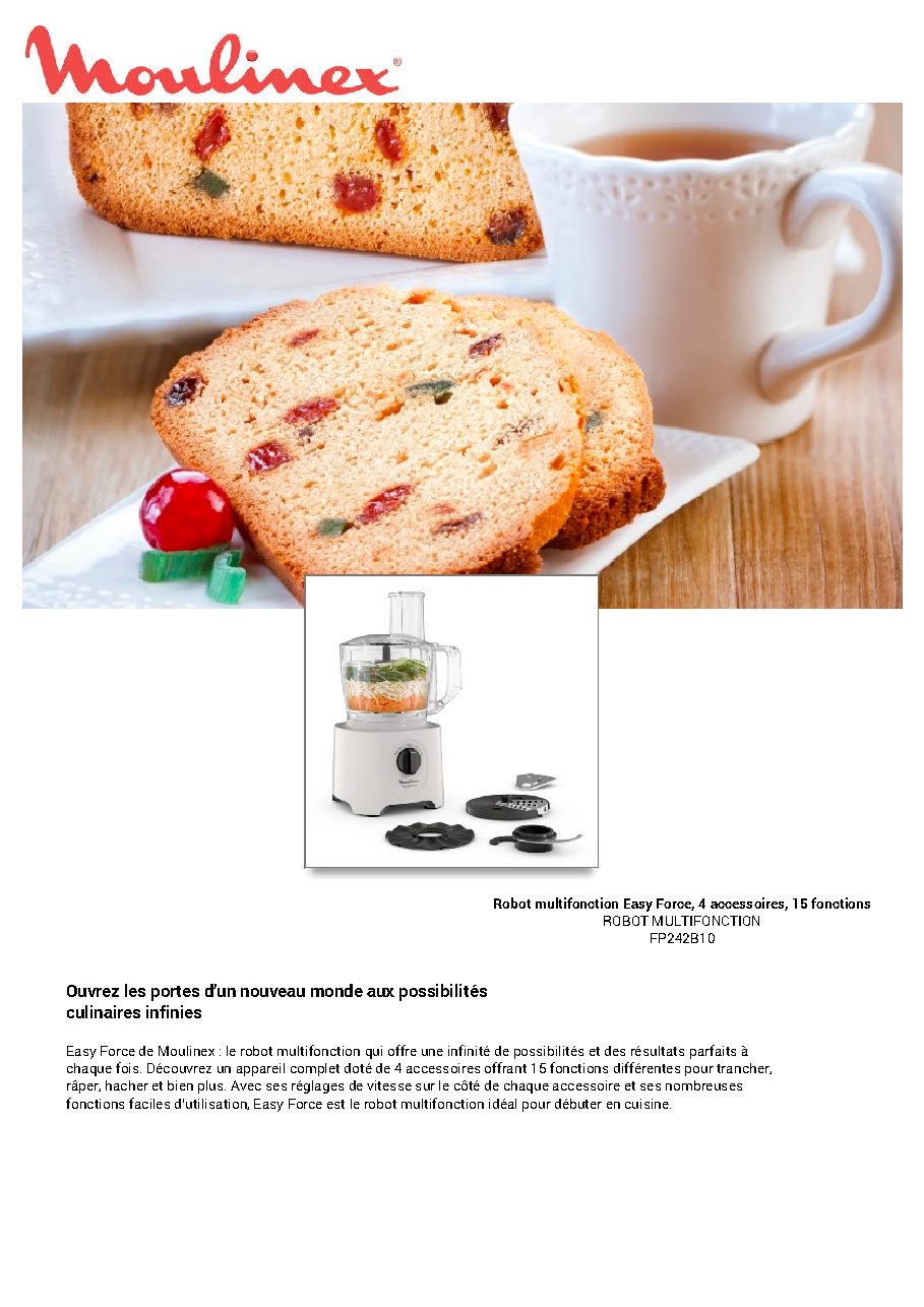 Fiche technique fournisseur