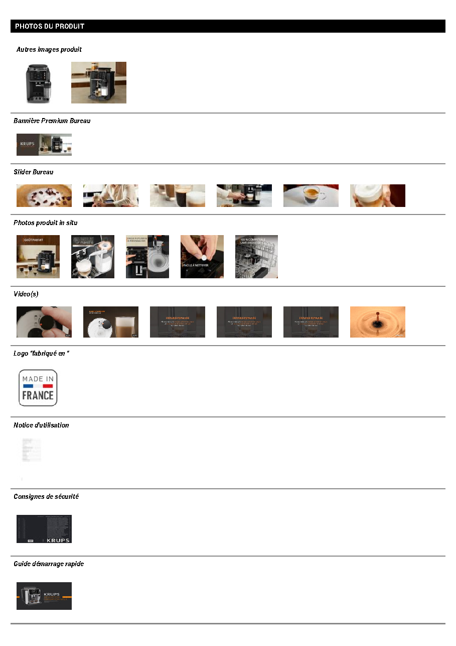 Fiche technique fournisseur