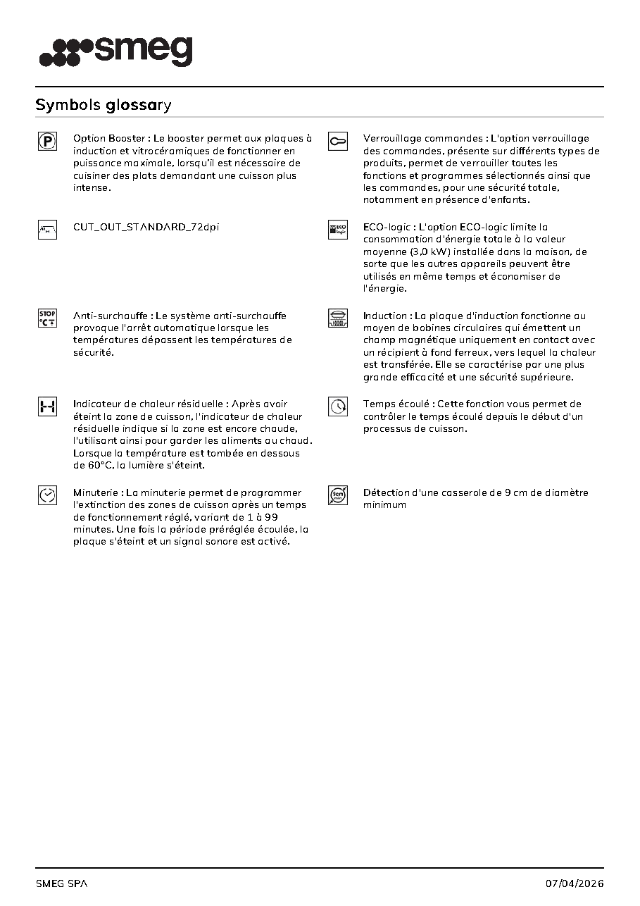 Fiche technique fournisseur