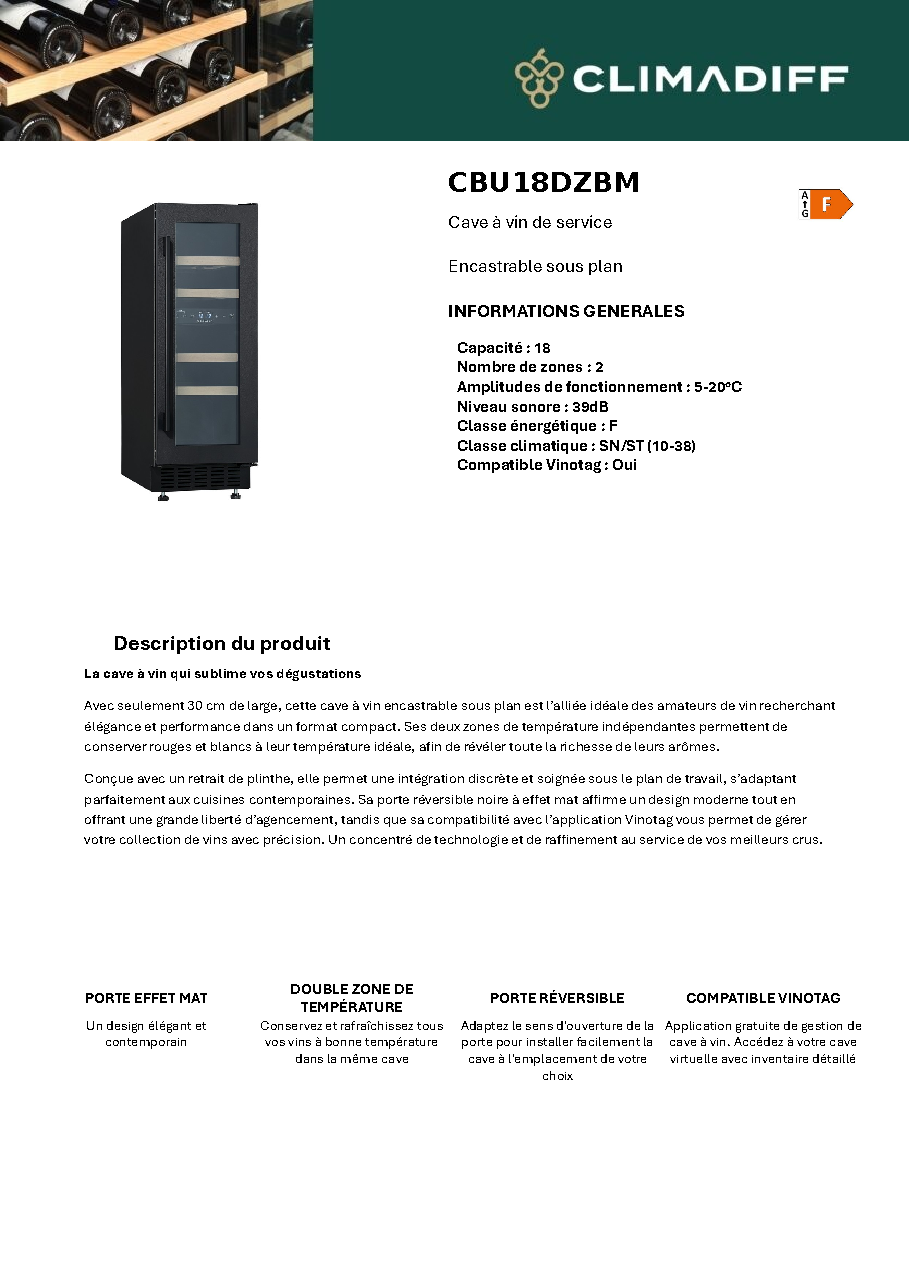 Fiche technique fournisseur