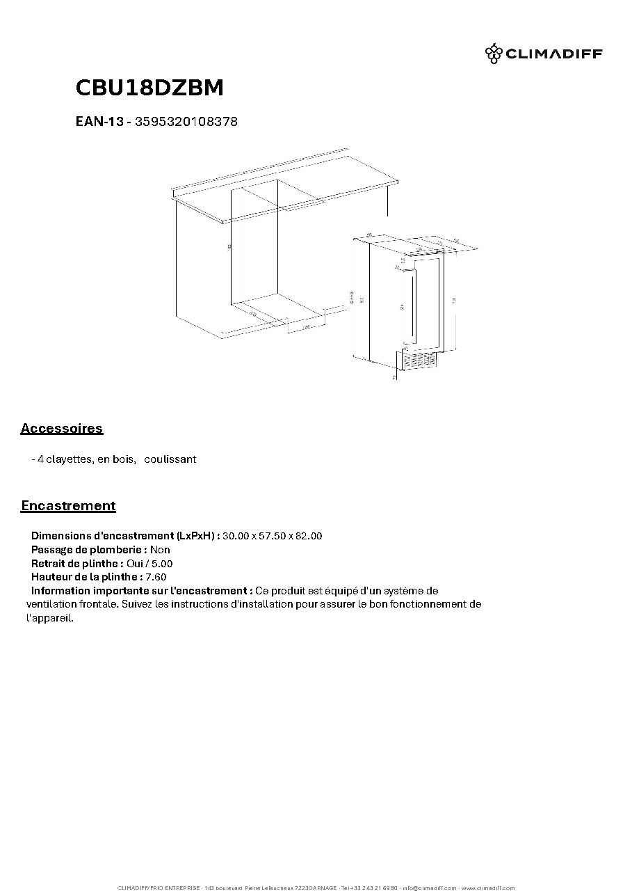 Fiche technique fournisseur