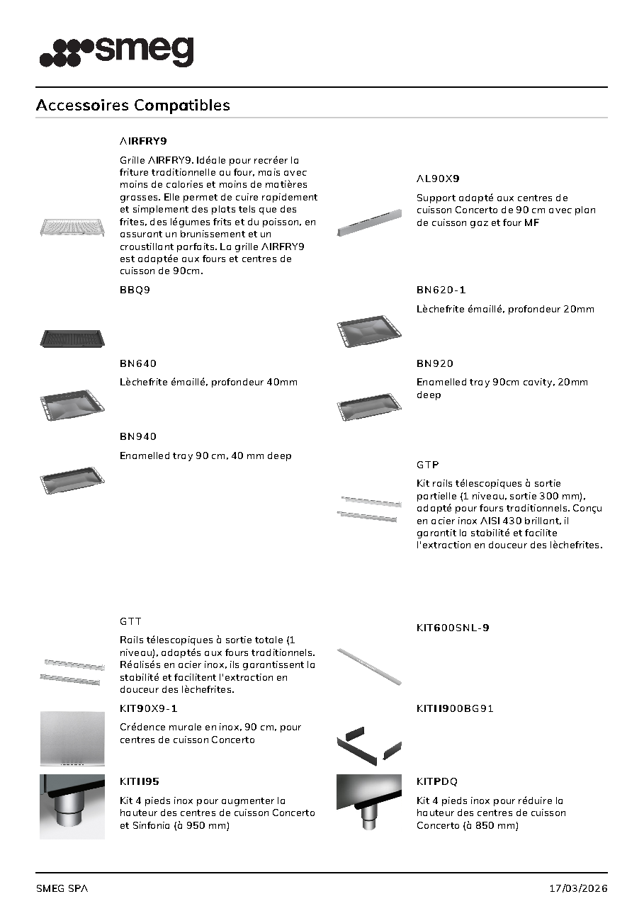 Fiche technique fournisseur