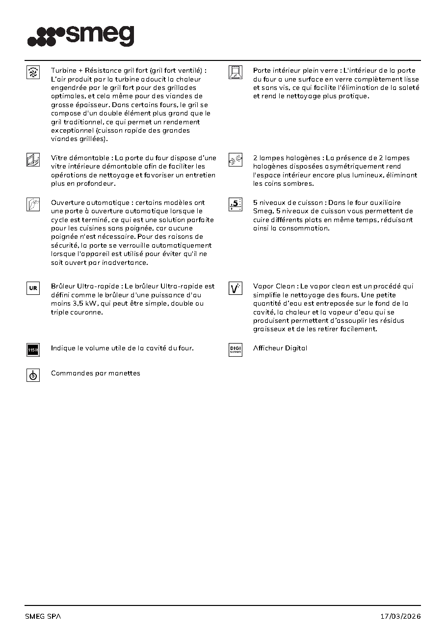 Fiche technique fournisseur