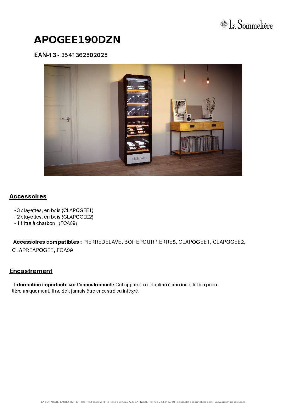 Fiche technique fournisseur