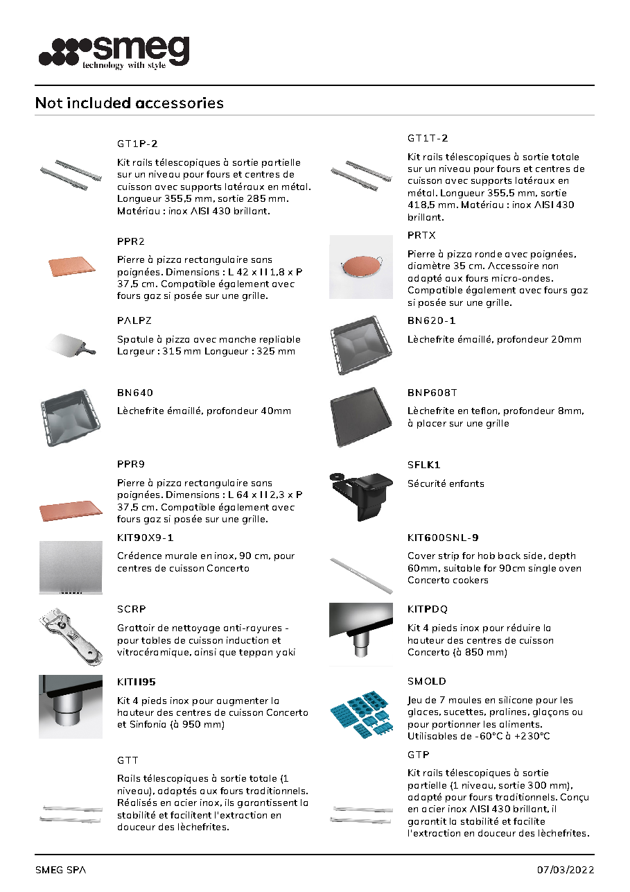 Fiche technique fournisseur