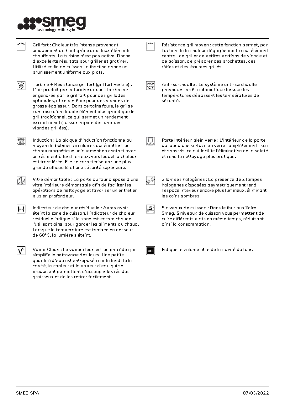 Fiche technique fournisseur