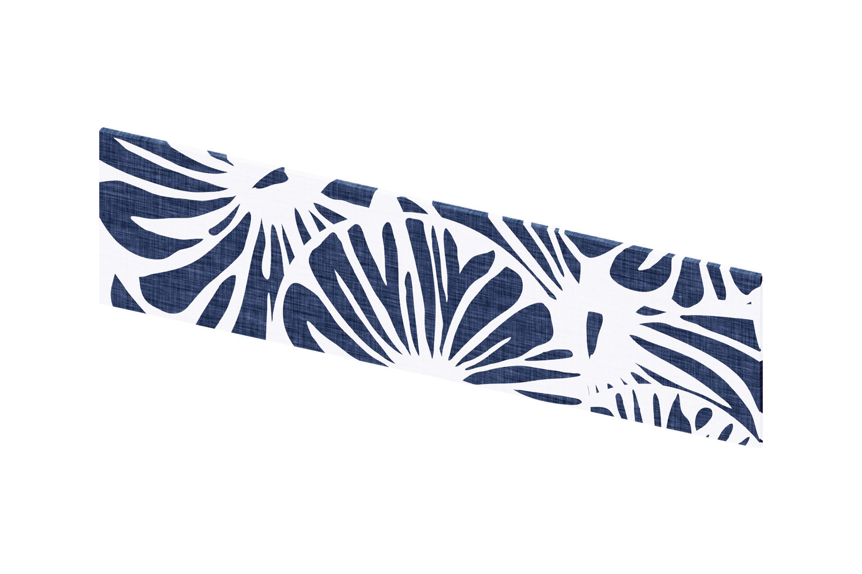 Faïence tissé bleu marine rosace