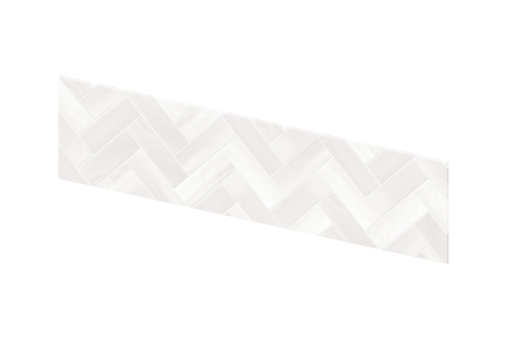 Zellige blanc chevrons